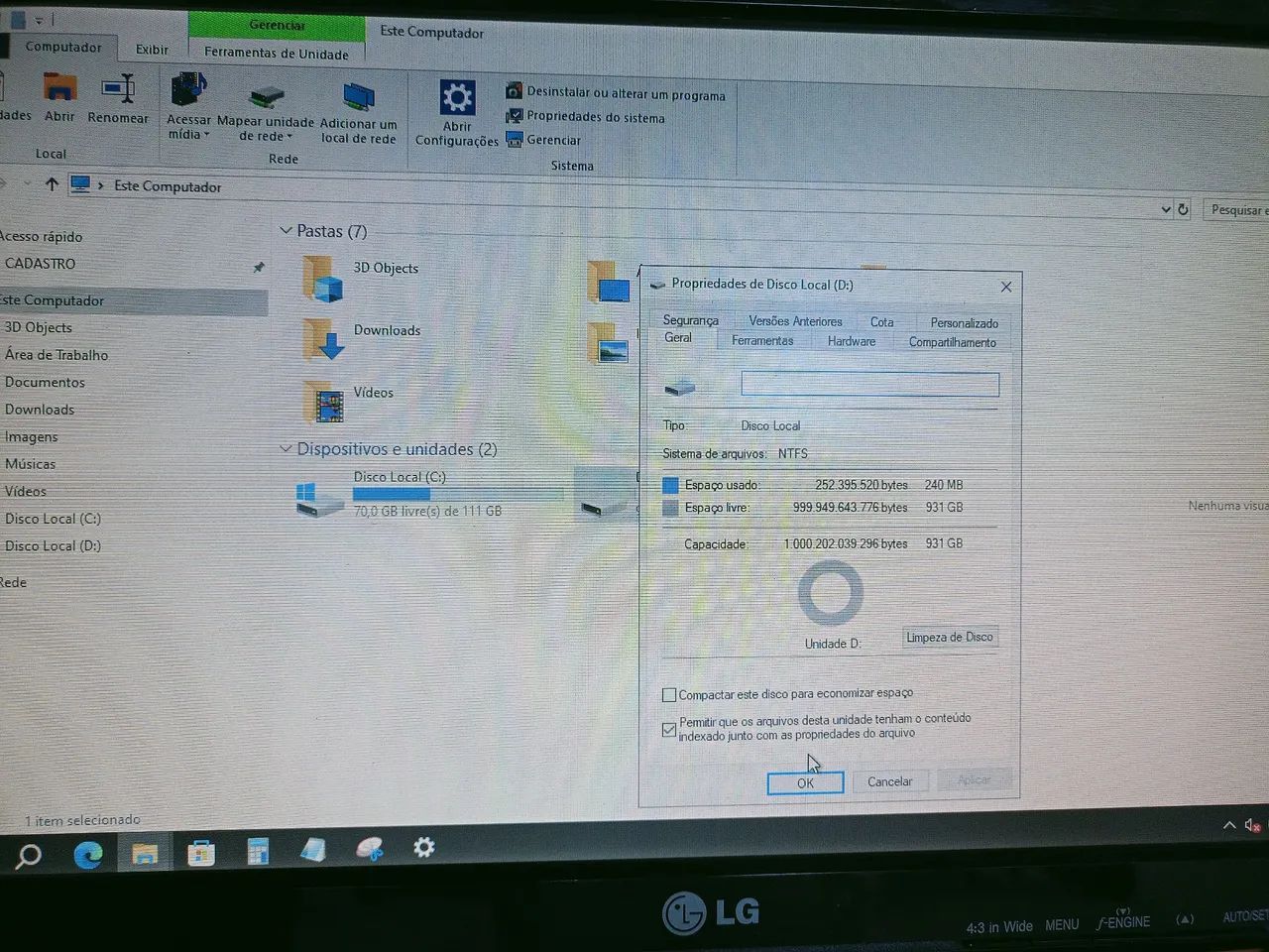 Pc de mesa , com monitor teclado mause e estabilizador - Foto 3