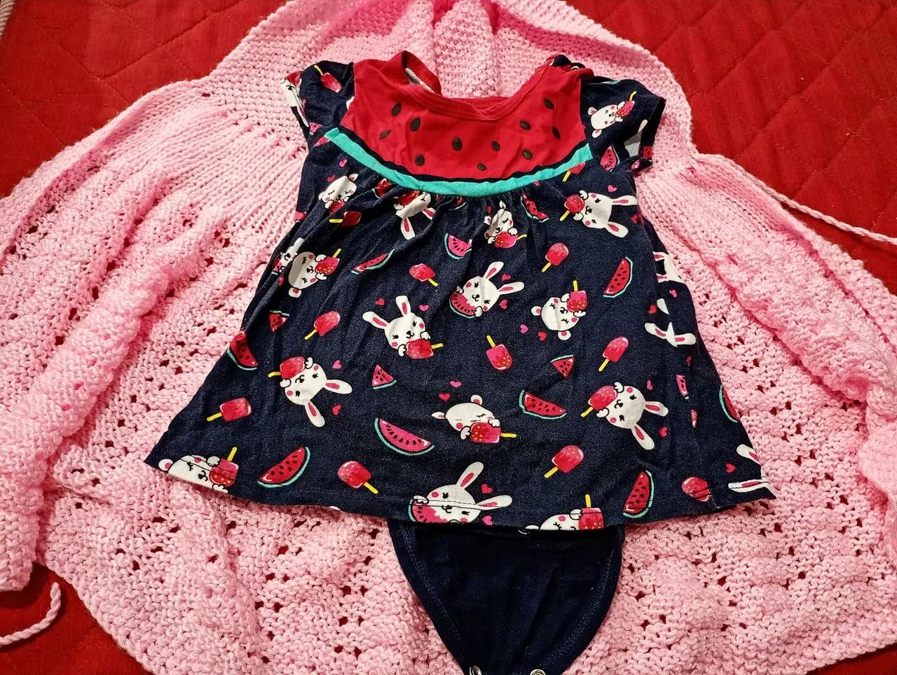 Vestido bodie para bebê  - Foto 4
