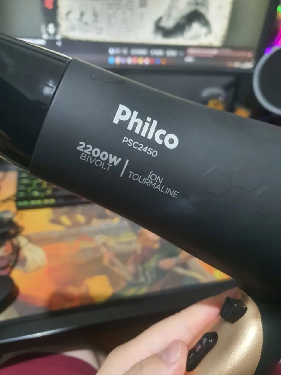 Secador de cabelo philco 2200w bivolt PSC 2450 - Foto 3