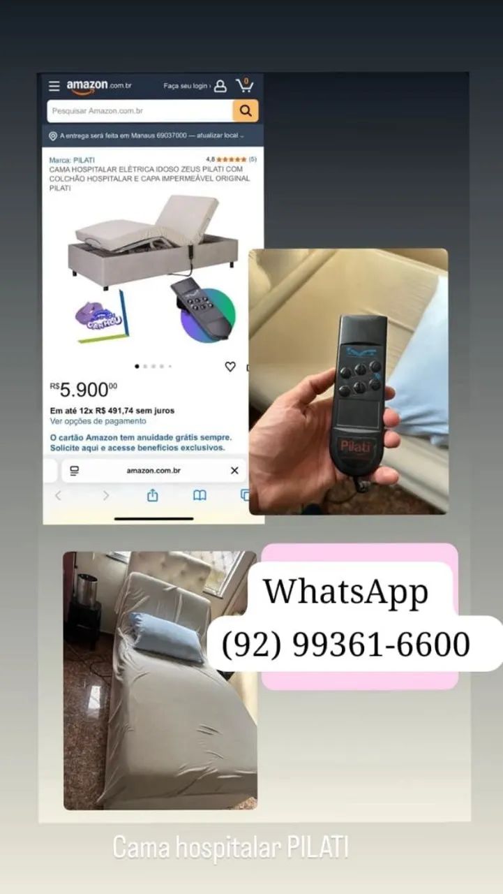 Cama hospitalar elétrica  - Foto 2