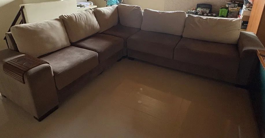 Sofá de canto com almofadas  - Foto 4