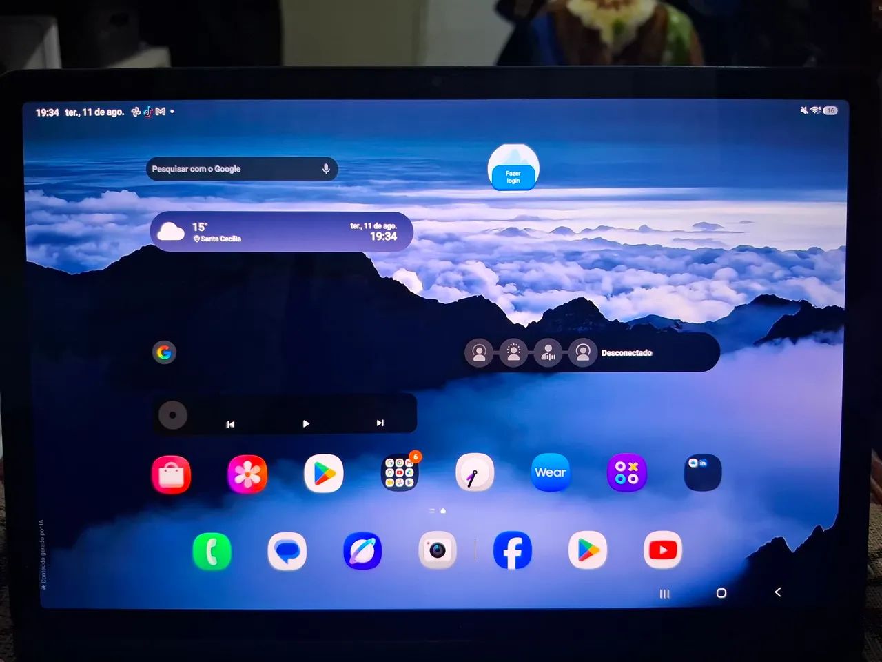 Tab S9 com a capa teclado original! - Foto 3