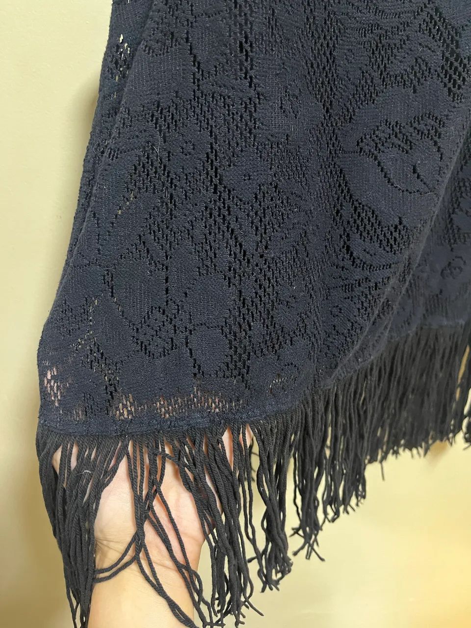 Blusa em macramê com franja  - Foto 2
