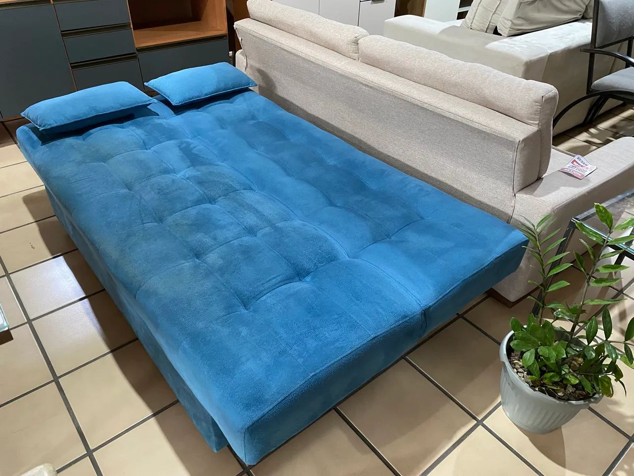 Sofá cama azul  - Foto 4