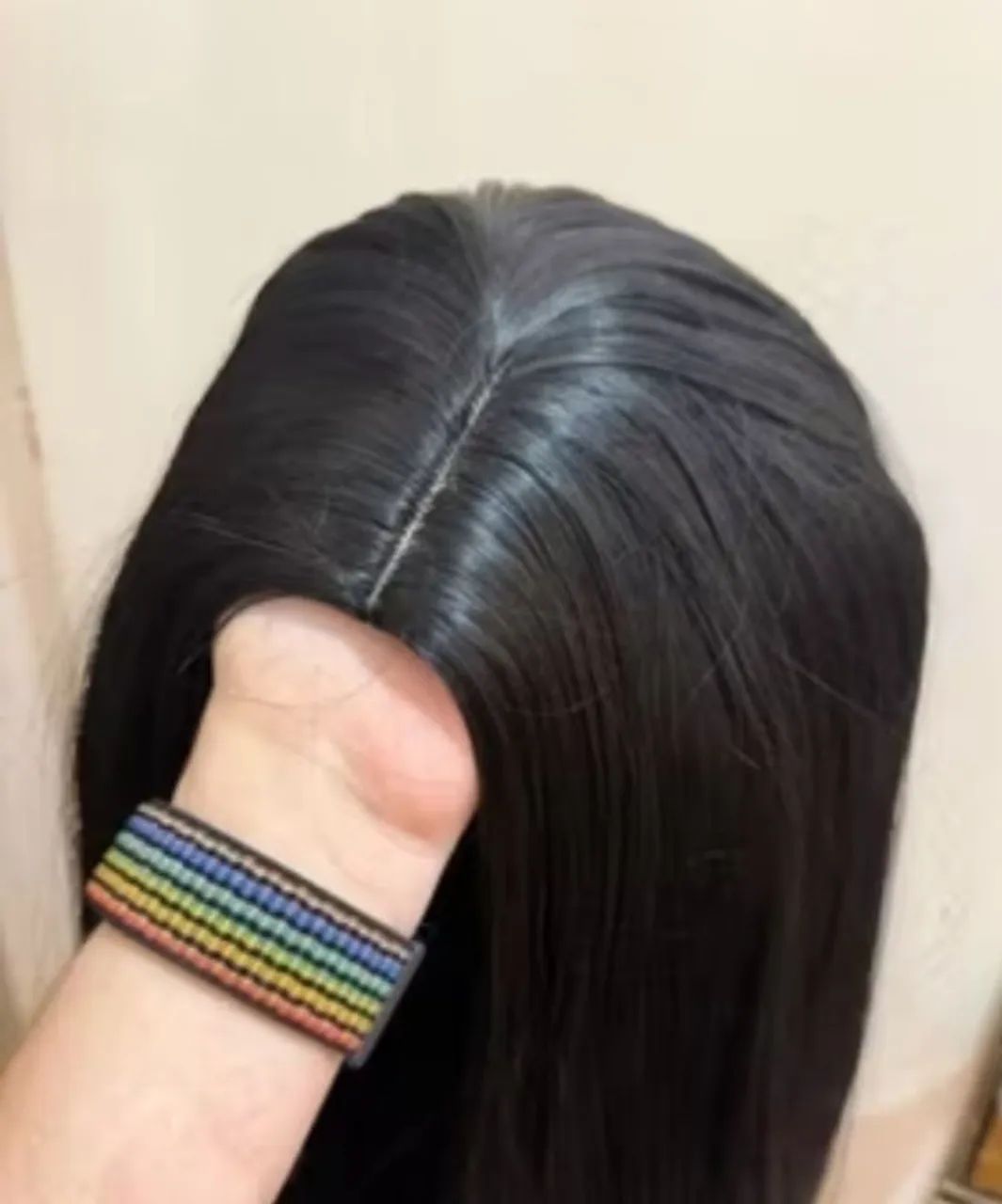 Peruca Lisa Longa Sem Franja 24cm - Foto 3