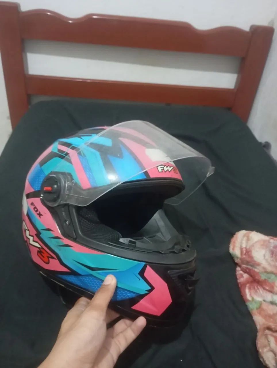 Capacete fw3 com intercomunicador  - Foto 3