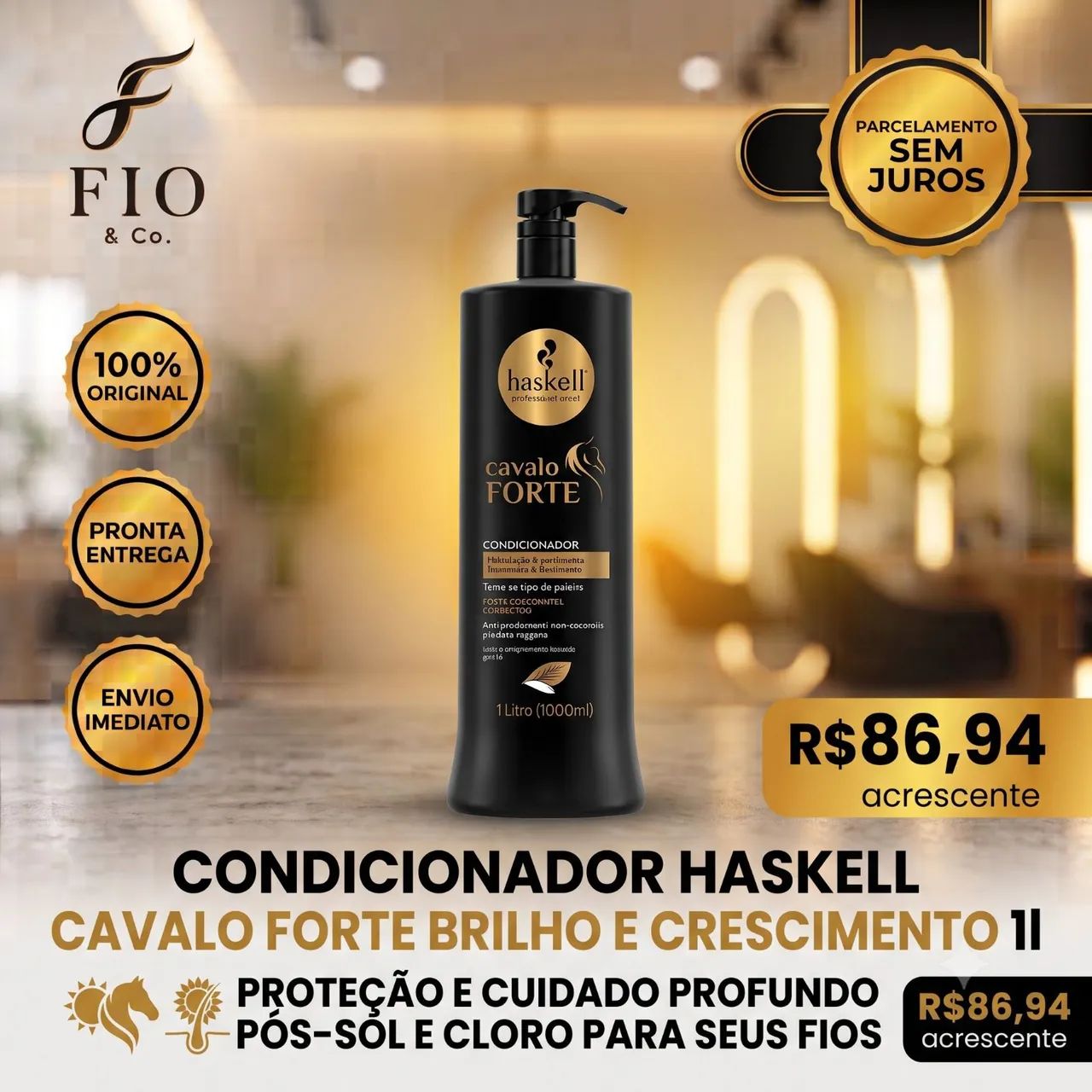 Condicionador Cavalo Forte Haskell 1L