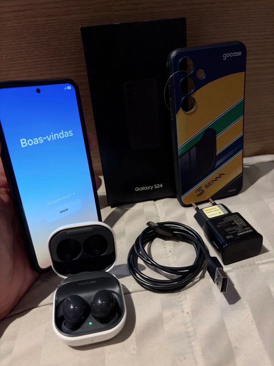 Samsung S24 256 GB com duas cases + Galaxy Buds 2 - Foto 2