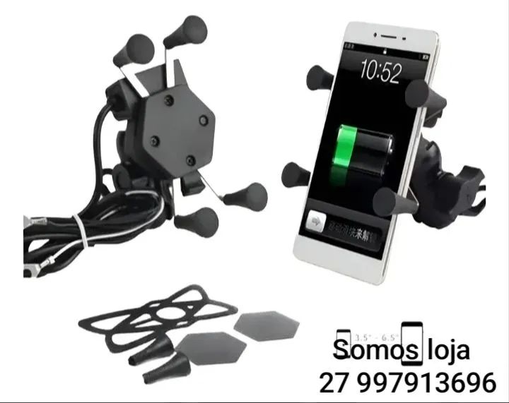 Suporte para celular com carregador 