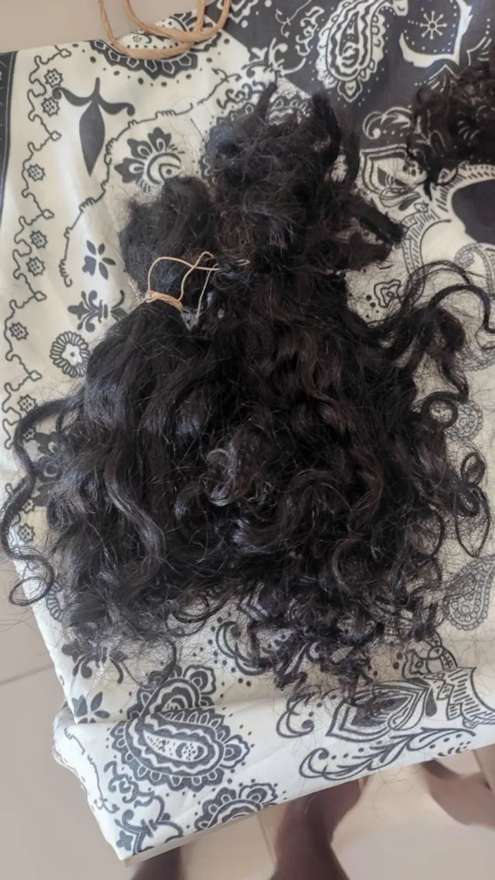 Cabelo cacheado 40 cm 160 g  - Foto 2