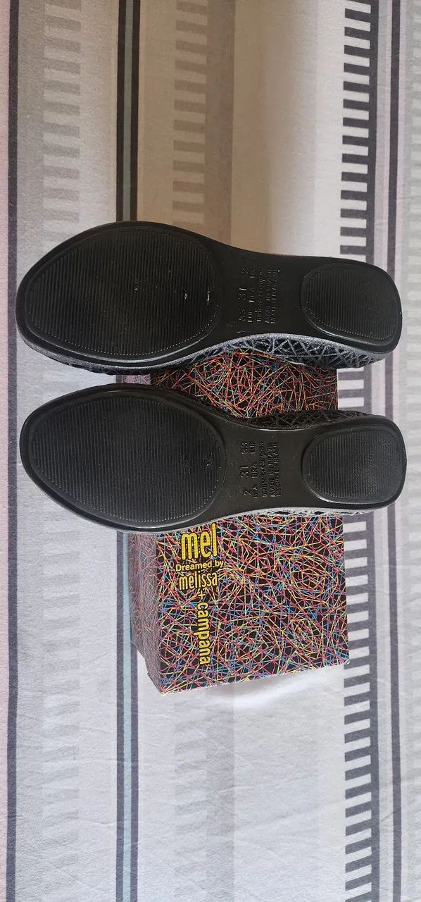 Mini Melissa Campana Zig Zag Preta 31 - Foto 2