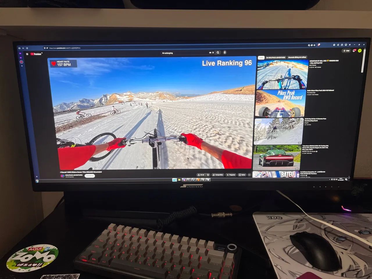 Monitor Ultrawide SuperFrame Vision Ultra 34 IPS 165Hz 1ms - Foto 5