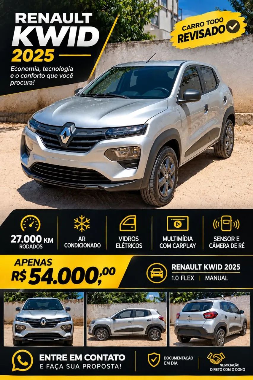 Renault Kwid ZEN 1.0 FLEX 12V 5P MEC. 2025