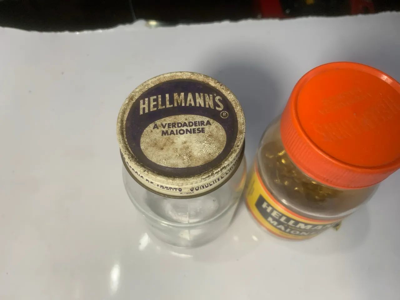 Dois potes de vidro da marca Hellmann's duas geracoea - Foto 2