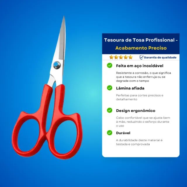 2 Tesouras De Tosa Para Galo - Profissional - Foto 3