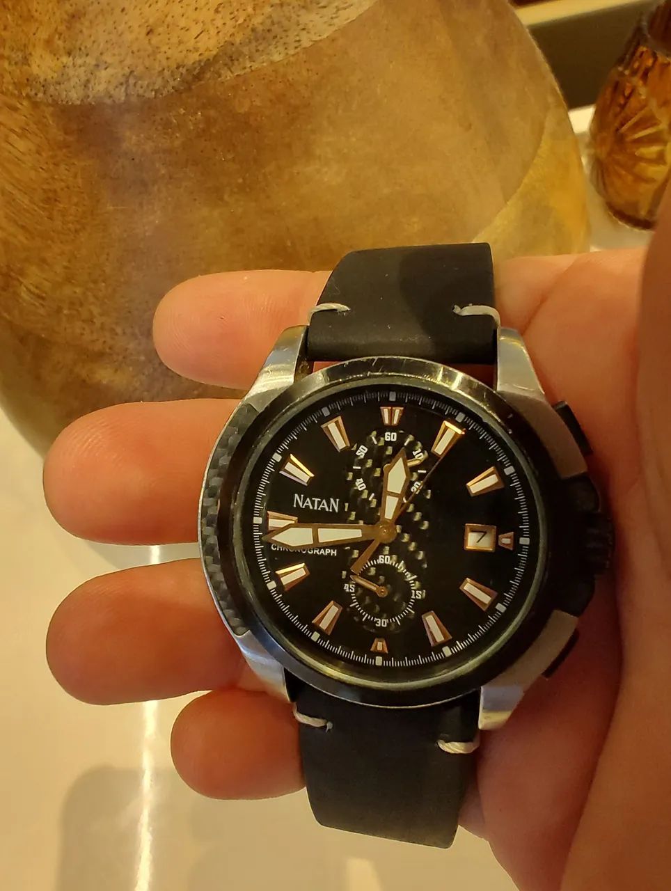 Relógio Natan chronograph .42mm - Foto 3