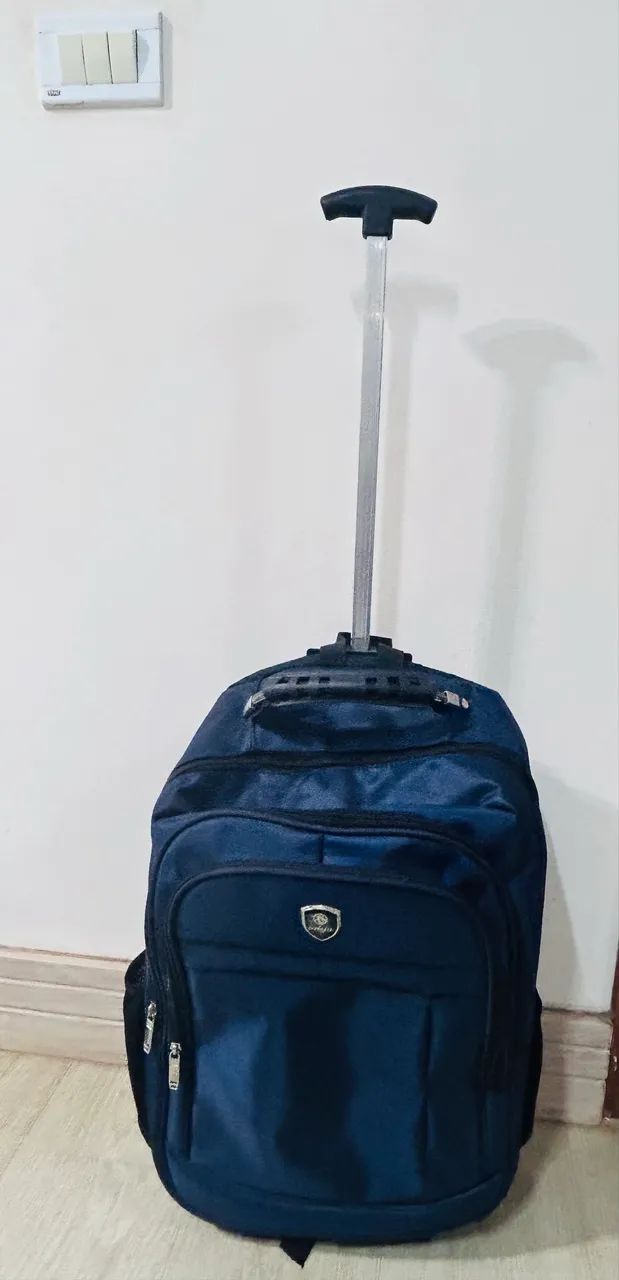 Mochila de rodinhas Executiva Escolar Trabalho Viagens - Nova