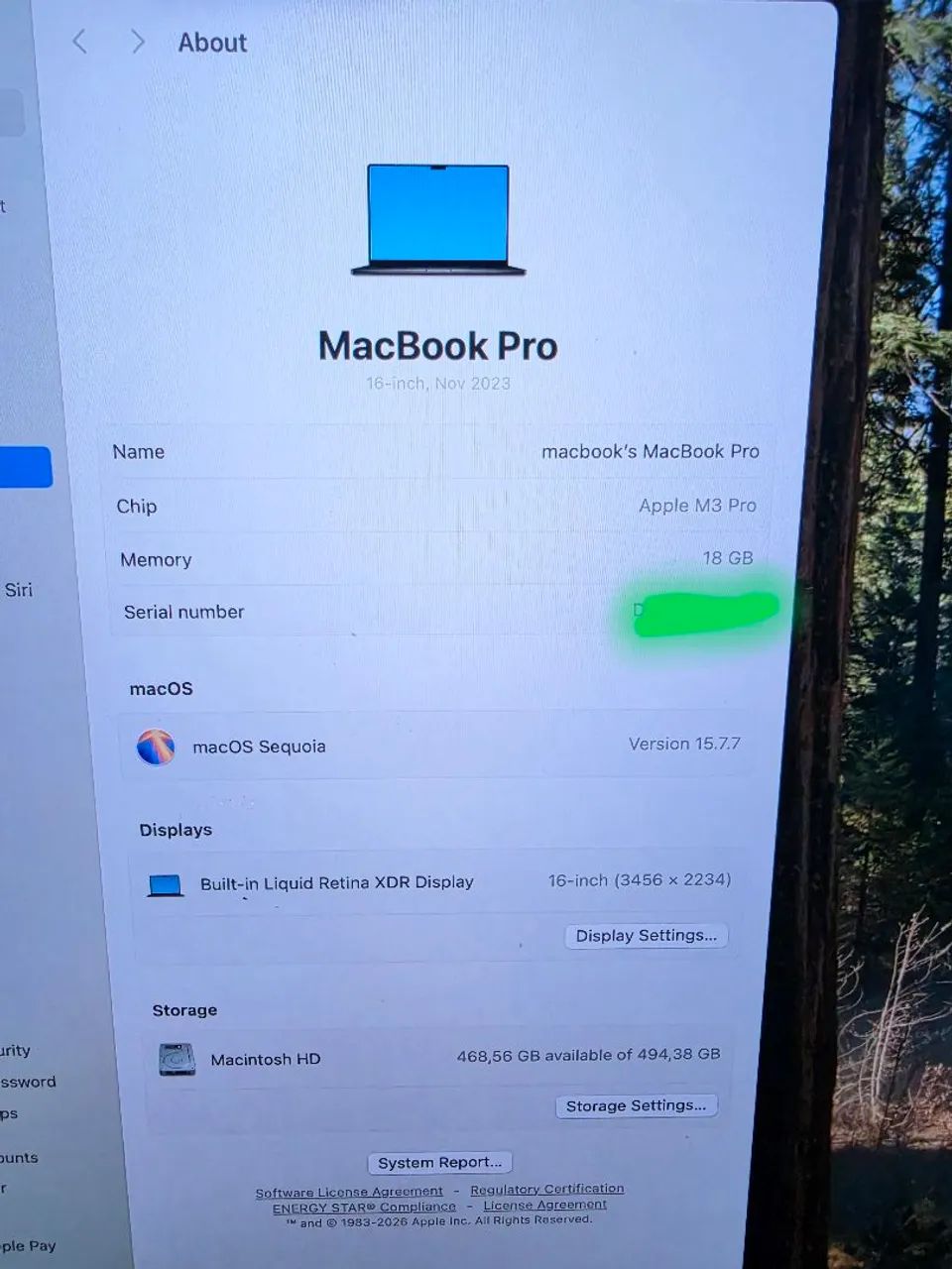 Apple macbook pro 16 A2991 m3 pro 18gb 512ssd top  - Foto 2