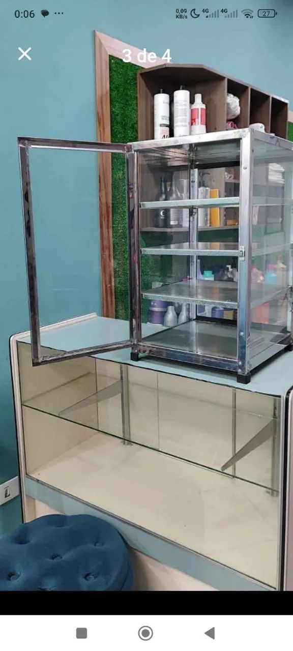 Vitrine expositor seco pequeno para bancada balcão  - Foto 2