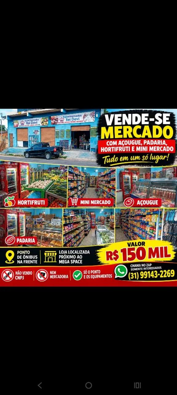 Vendo Mine mercado próximo ao mega space 