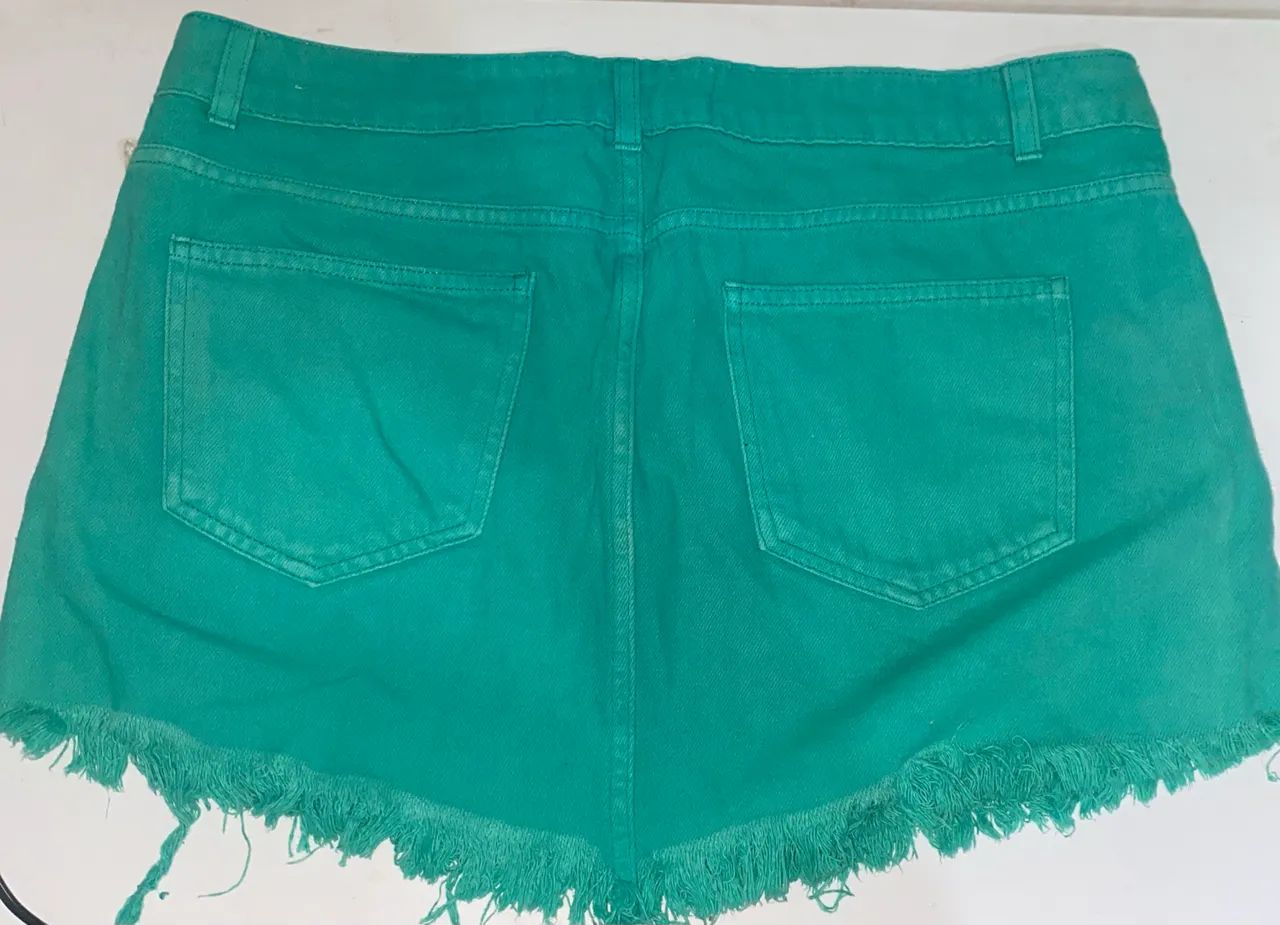 Saia verde jeans - Foto 2