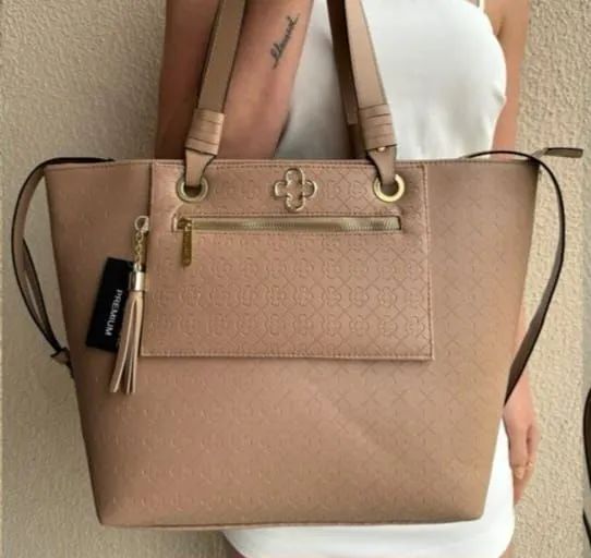 Bolsa Capodarte nude areia 