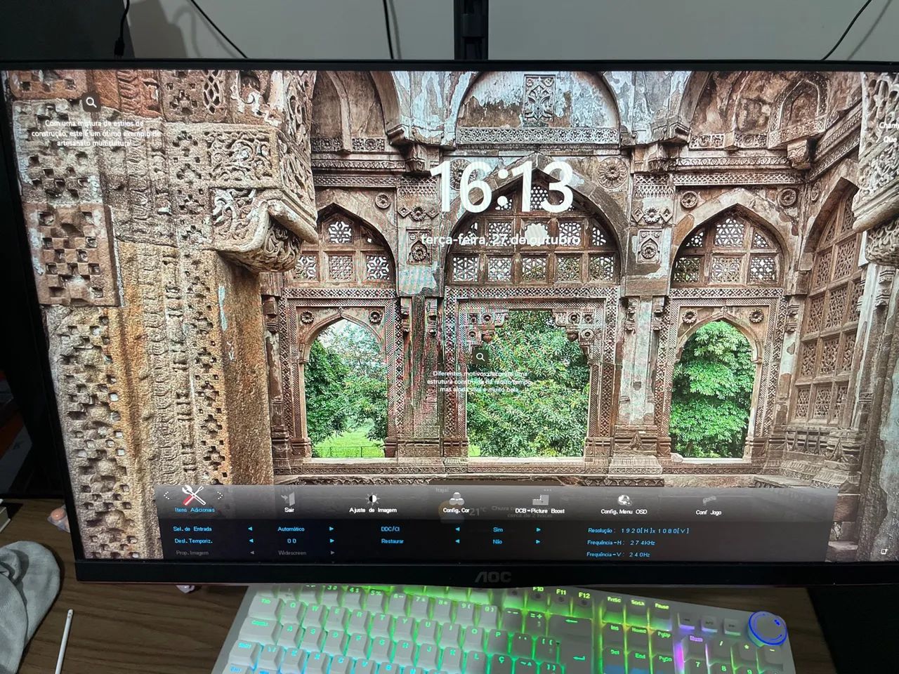 Monitor AOC 240hz 0,5ms - Foto 3
