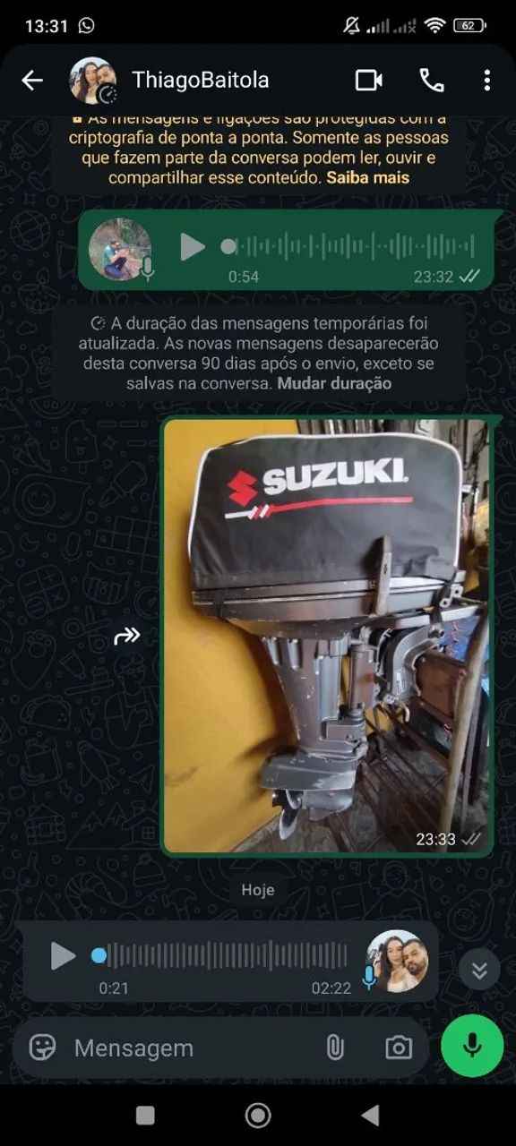 Motor Suzuki 15 HP - Foto 4