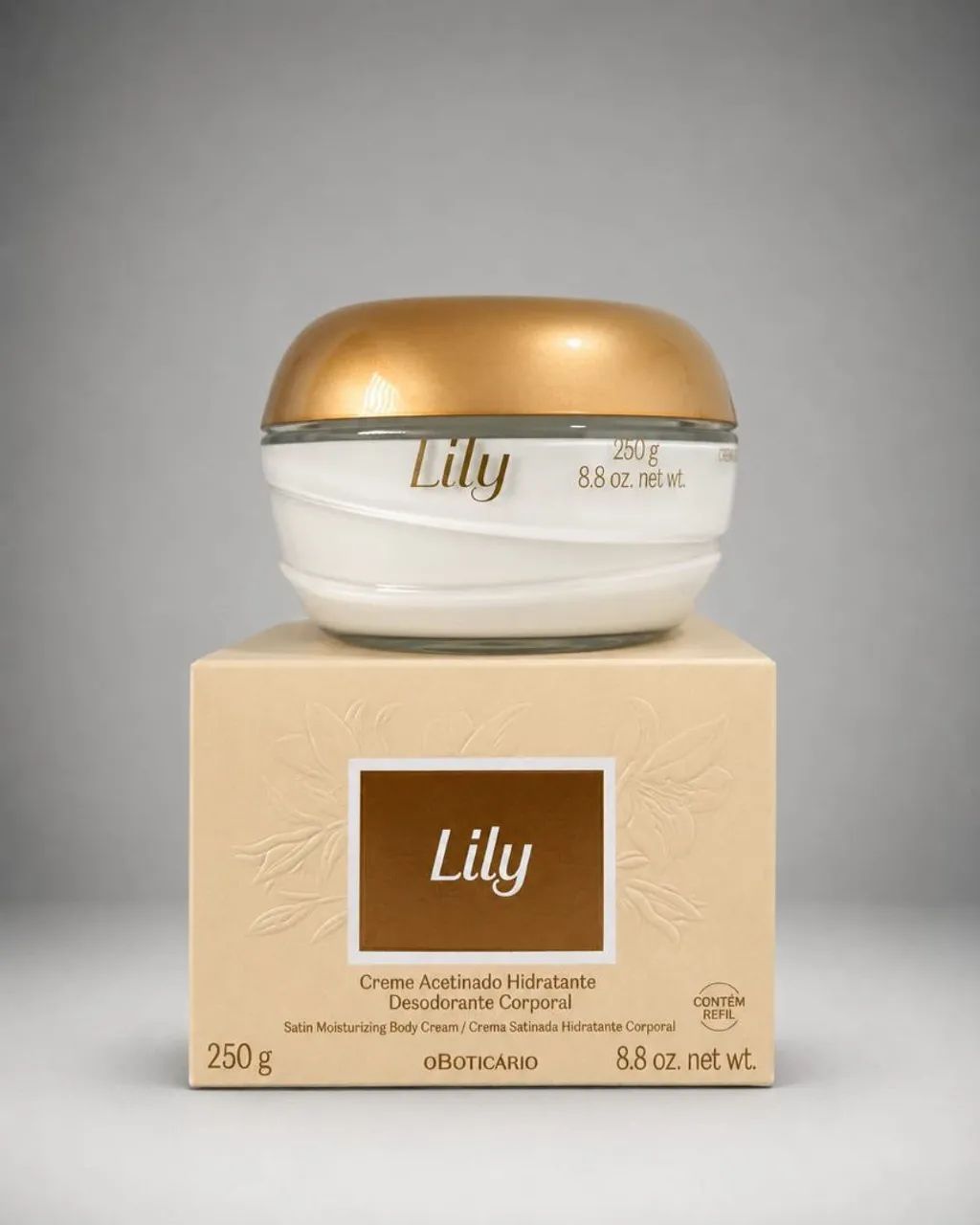 Creme Acetinado Lily Perfumado Tradicional 