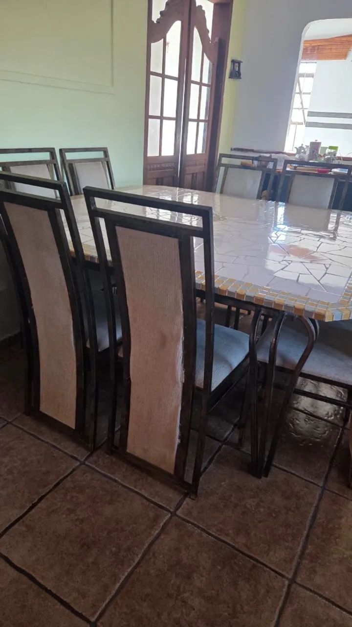 Mesa de Jantar quadrada - em mosaico - Foto 3