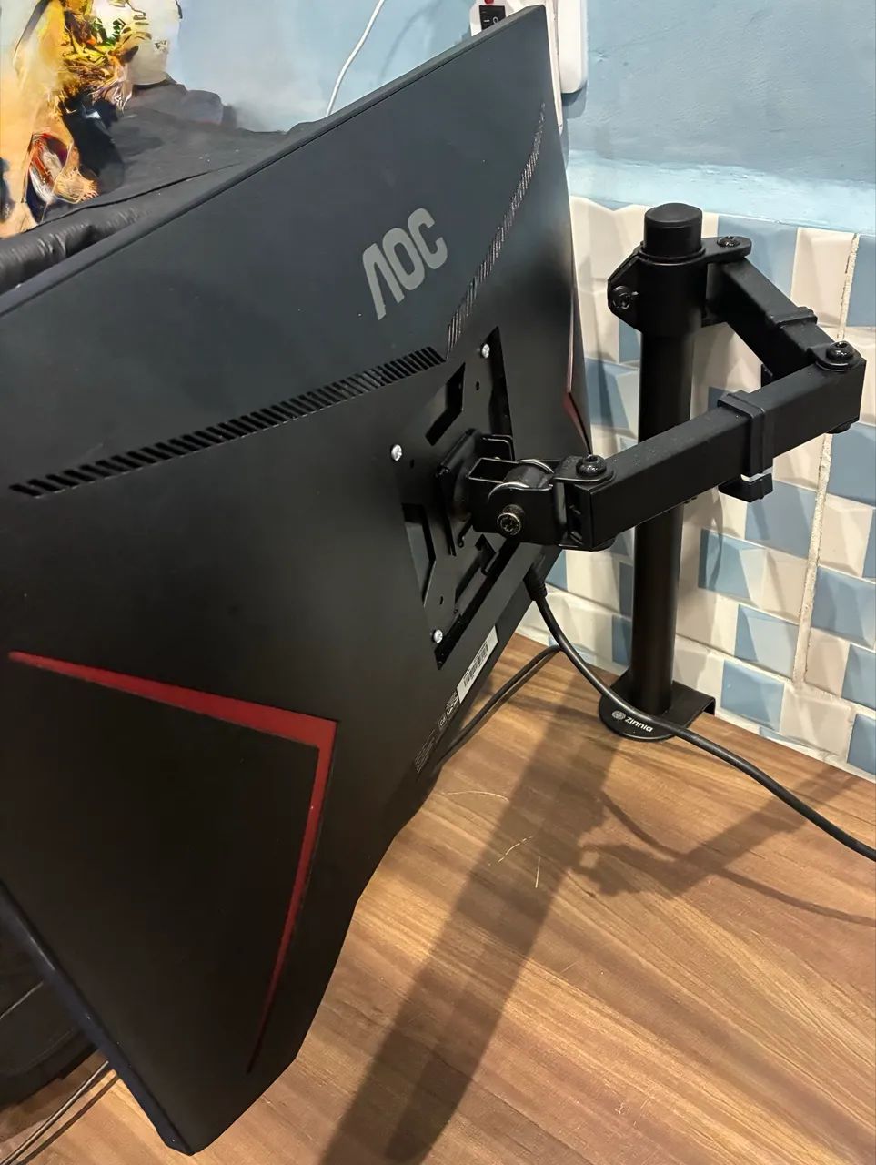 Monitor AOC 24 Polegadas IPS 75 hz + Braço Articulado - Foto 3