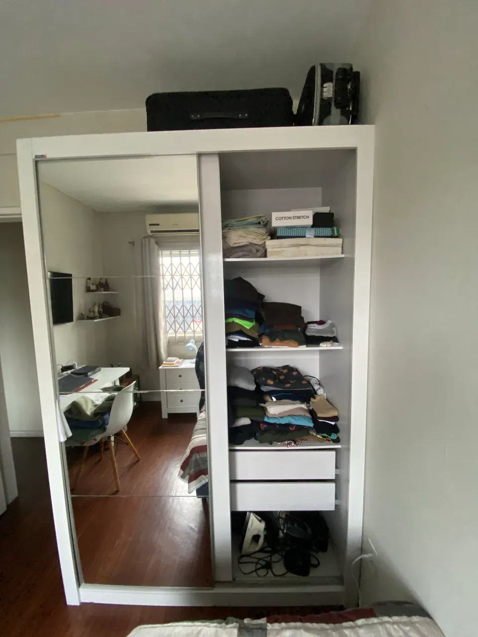 Guarda-roupa Carraro, com 2 portas de correr e espelho - Foto 2