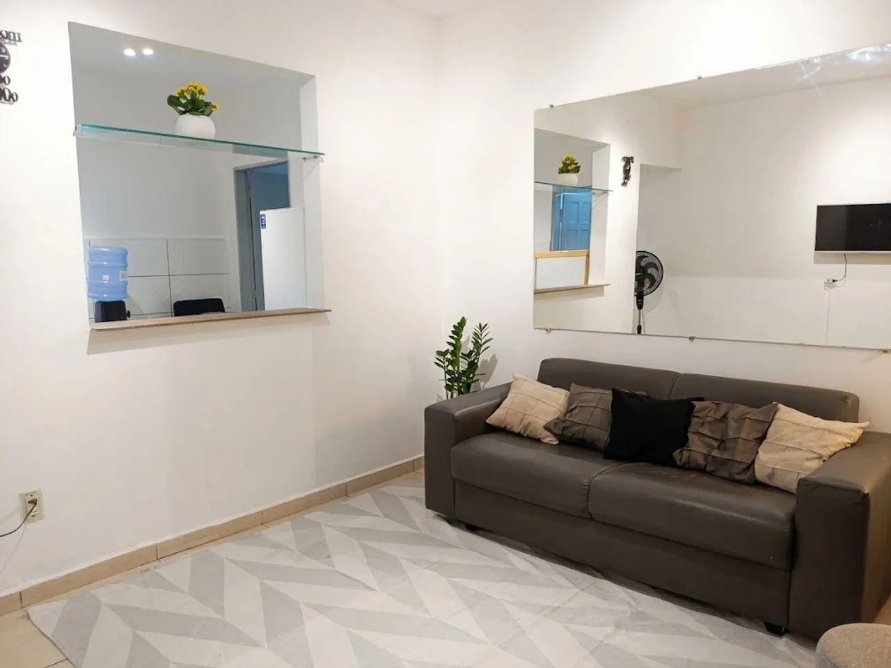 Quarto e sala mobiliado com ar - Foto 2