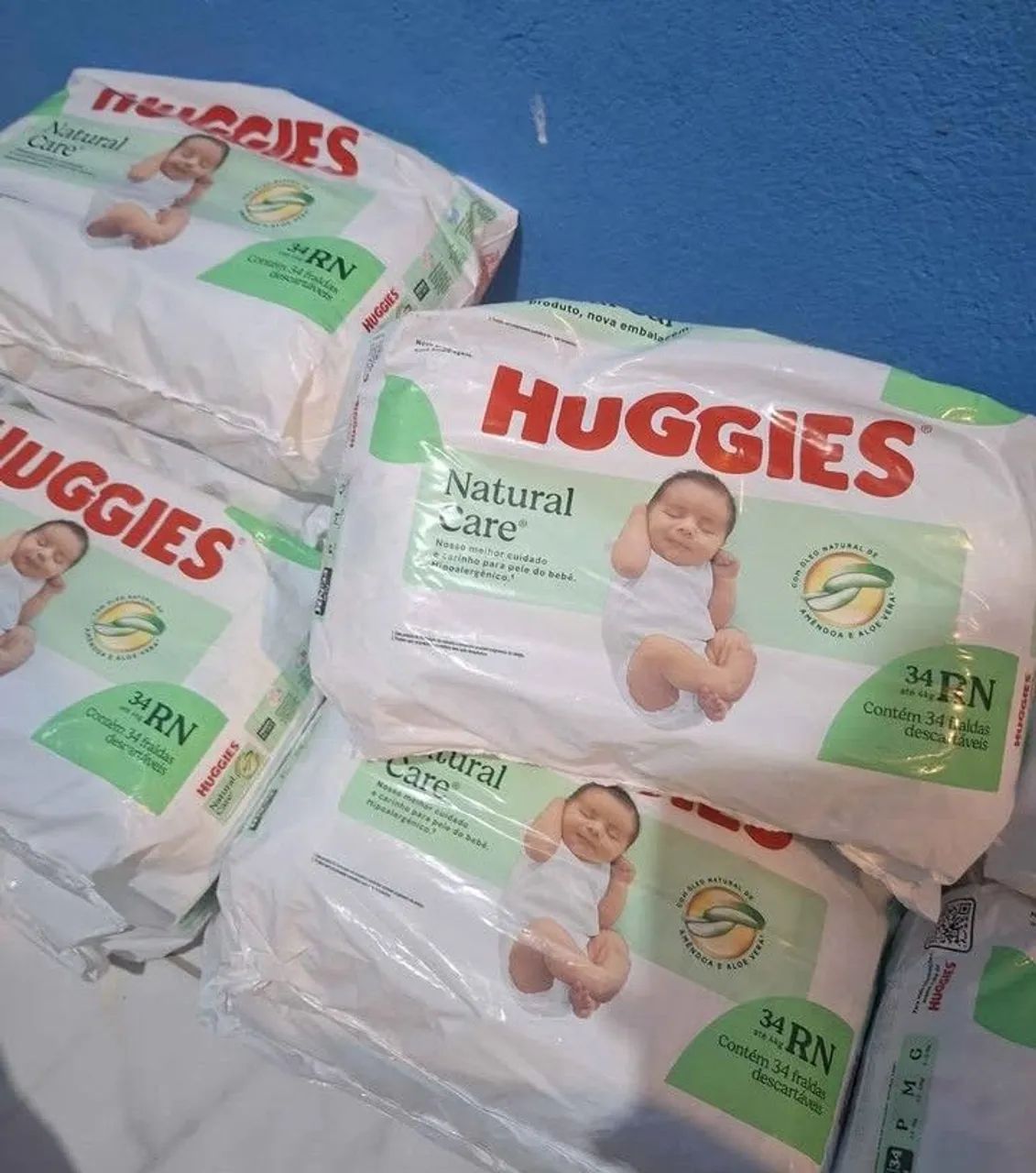 Fralda Huggies natural 