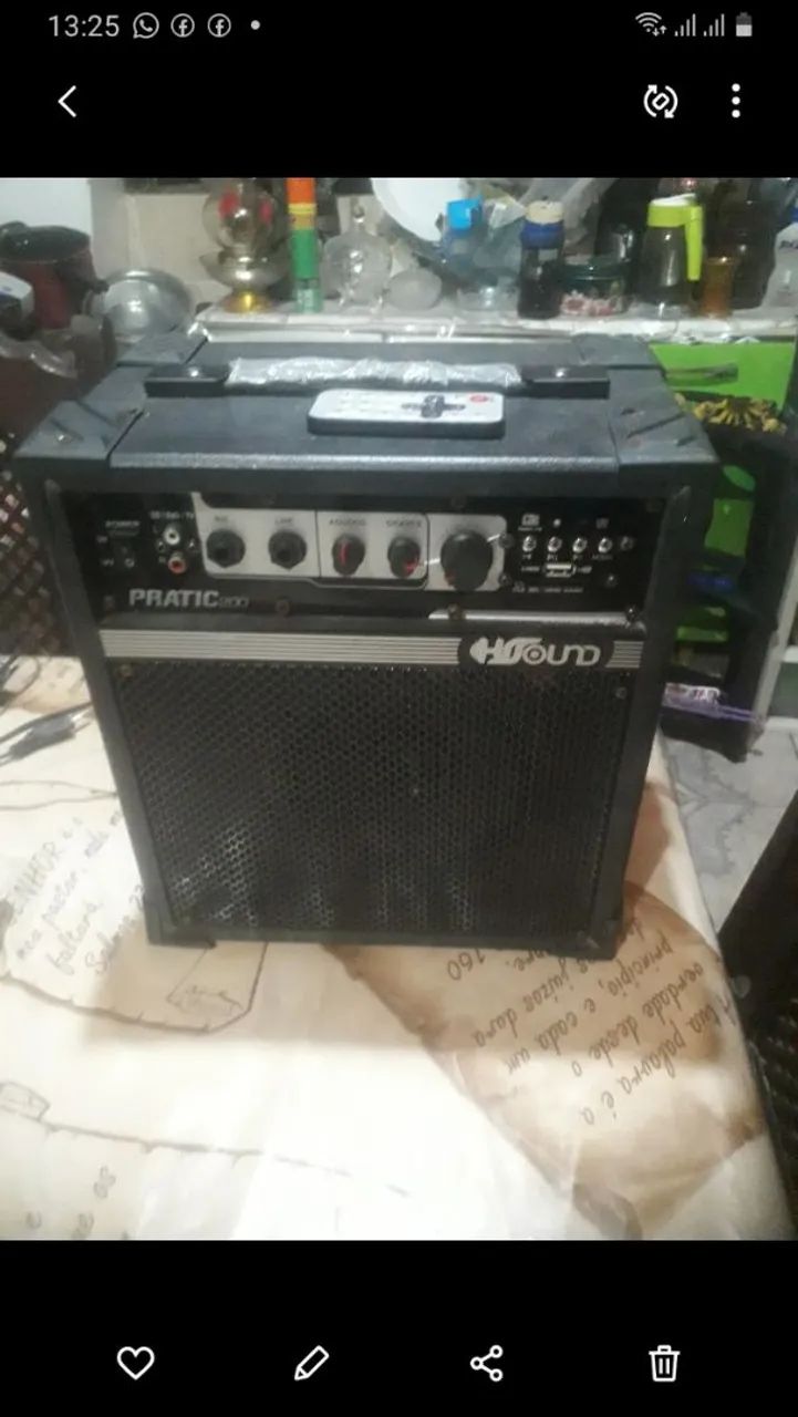 Caixa amplificado  de som 