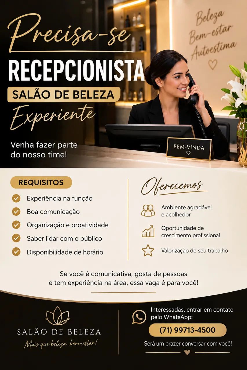Recepção Salão de Beleza 