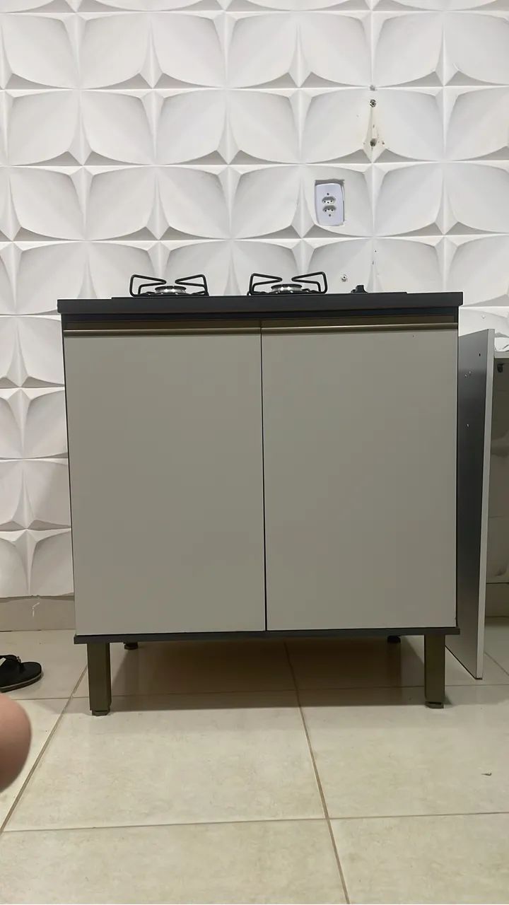 Cooktop com armário novo
