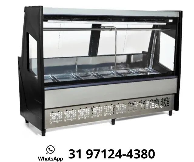 Balcão de Açougue 2M Preto Polar
