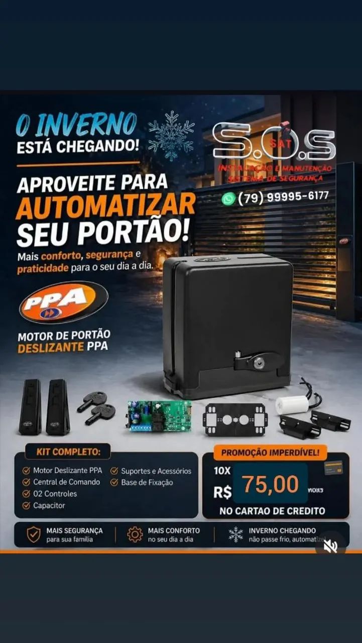Motor PPA para portão 