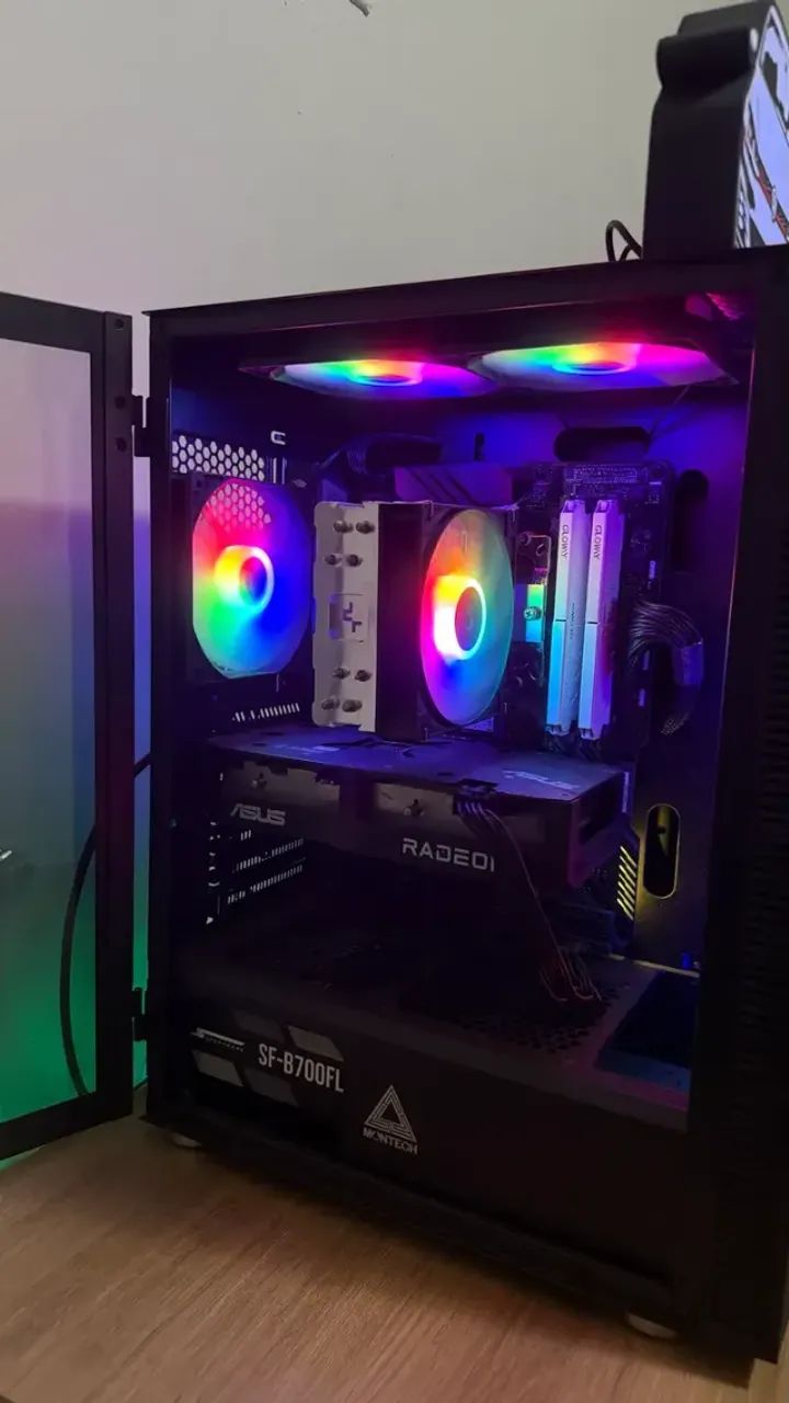 GABINETE MONTECH X3 MESH COM 5 FAN RGB - Foto 4