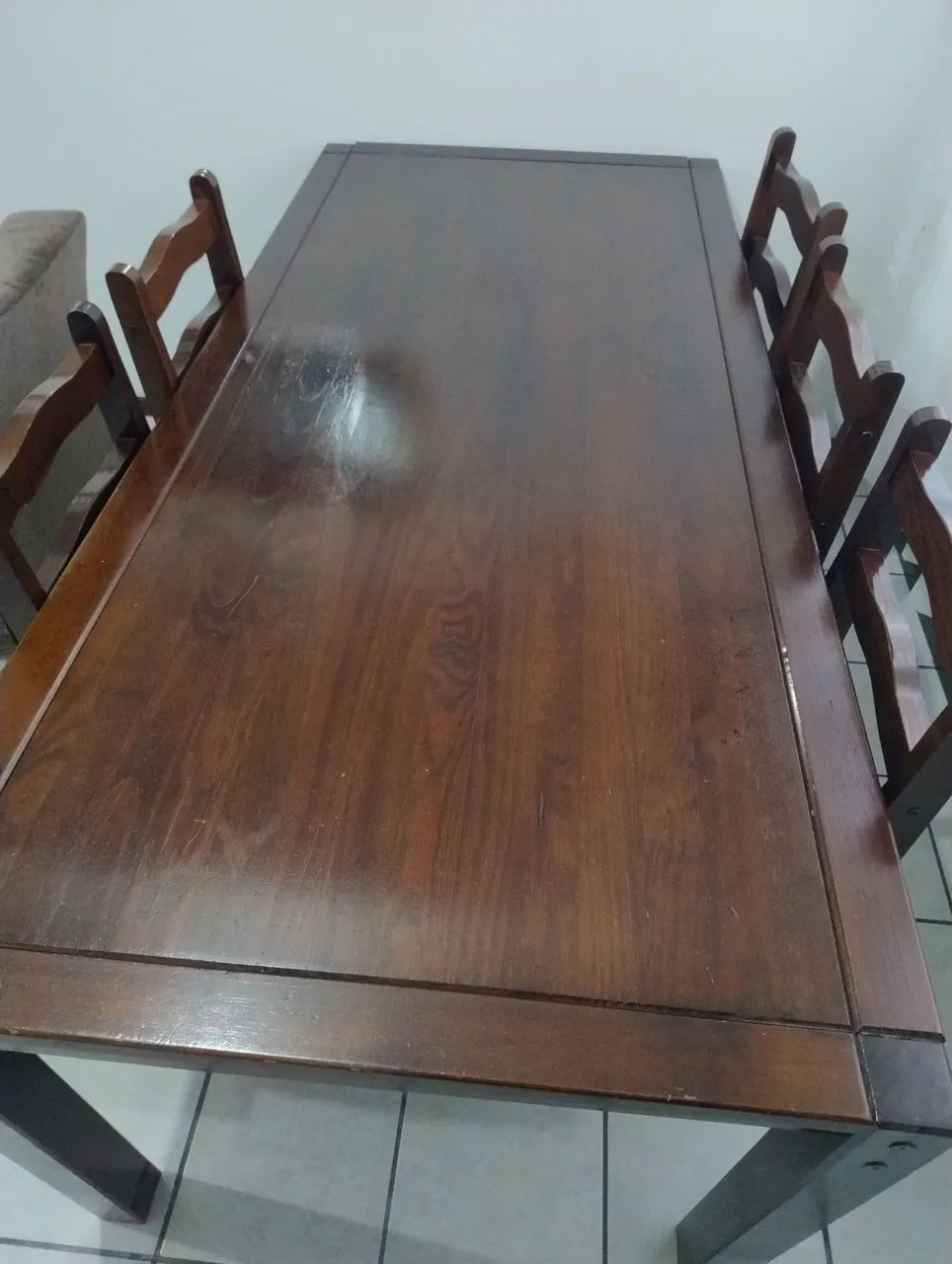 Mesa madeira 8 lugares! - Foto 3
