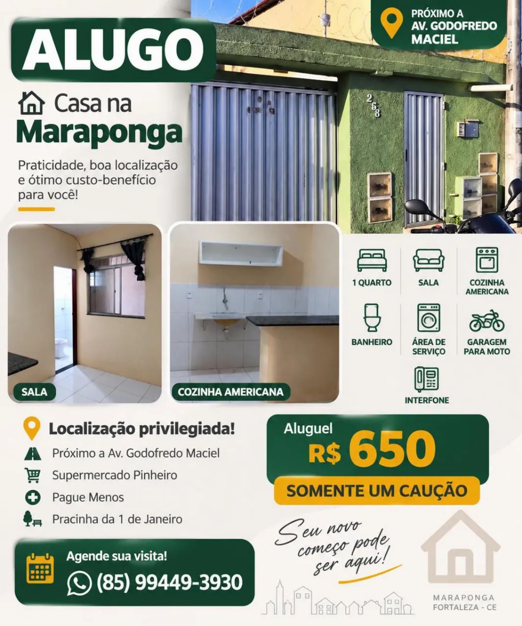 [ALUGO] Casa na Maraponga 
