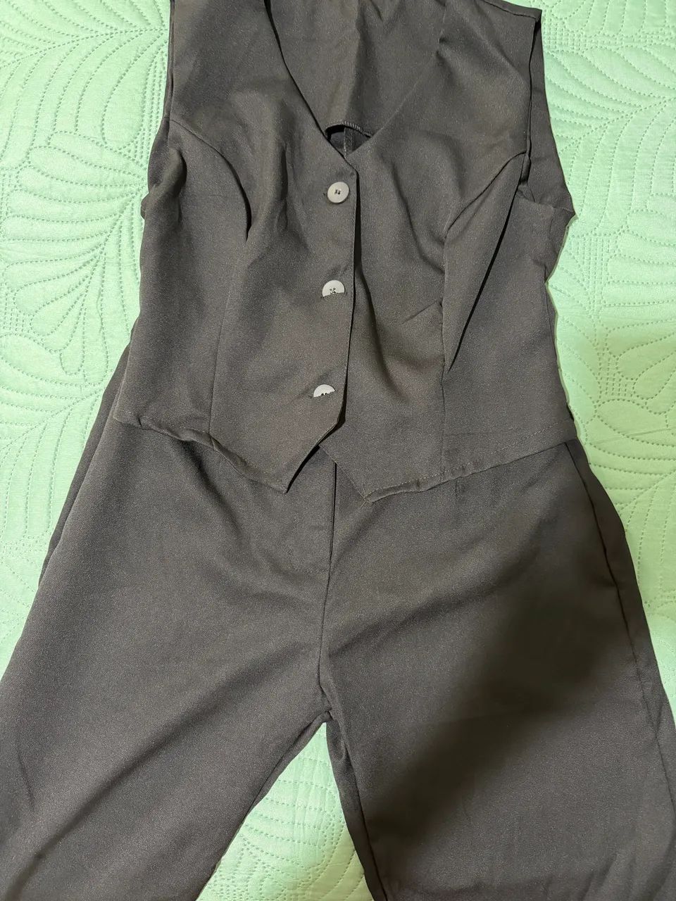 Conjunto de calça e colete adulto M