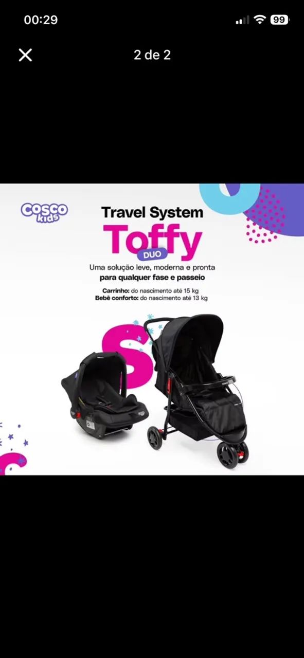 Carrinho de bebê toffy - Foto 2