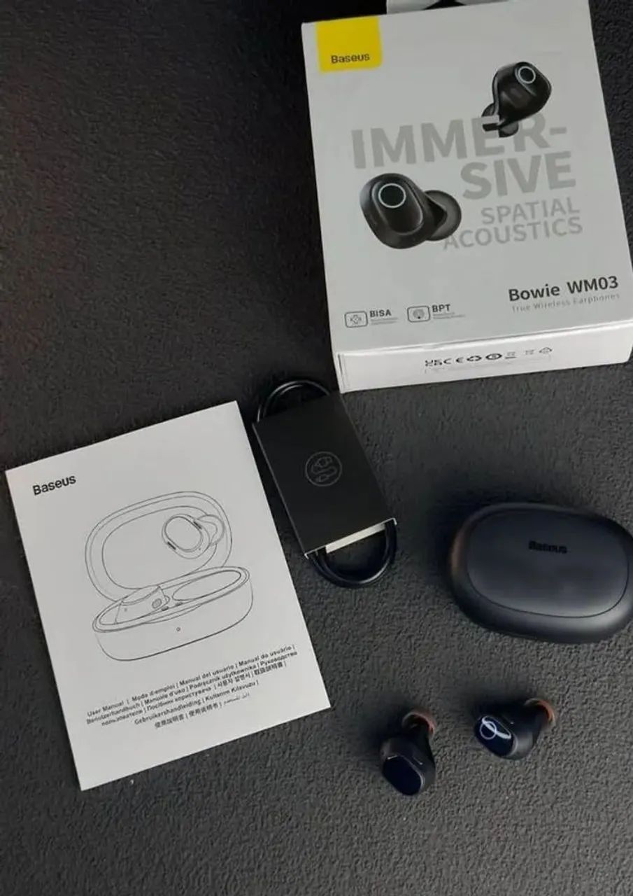 Fones Bluetooth Baseus Wm03 - Lacrados 