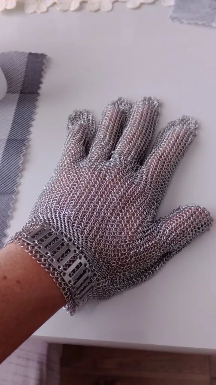 Luva de aço alta proteção