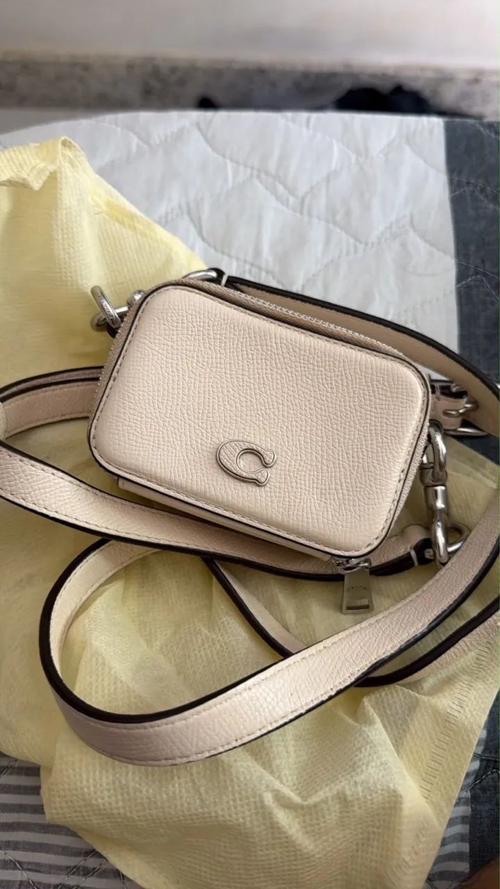Bolsa Coach bege original