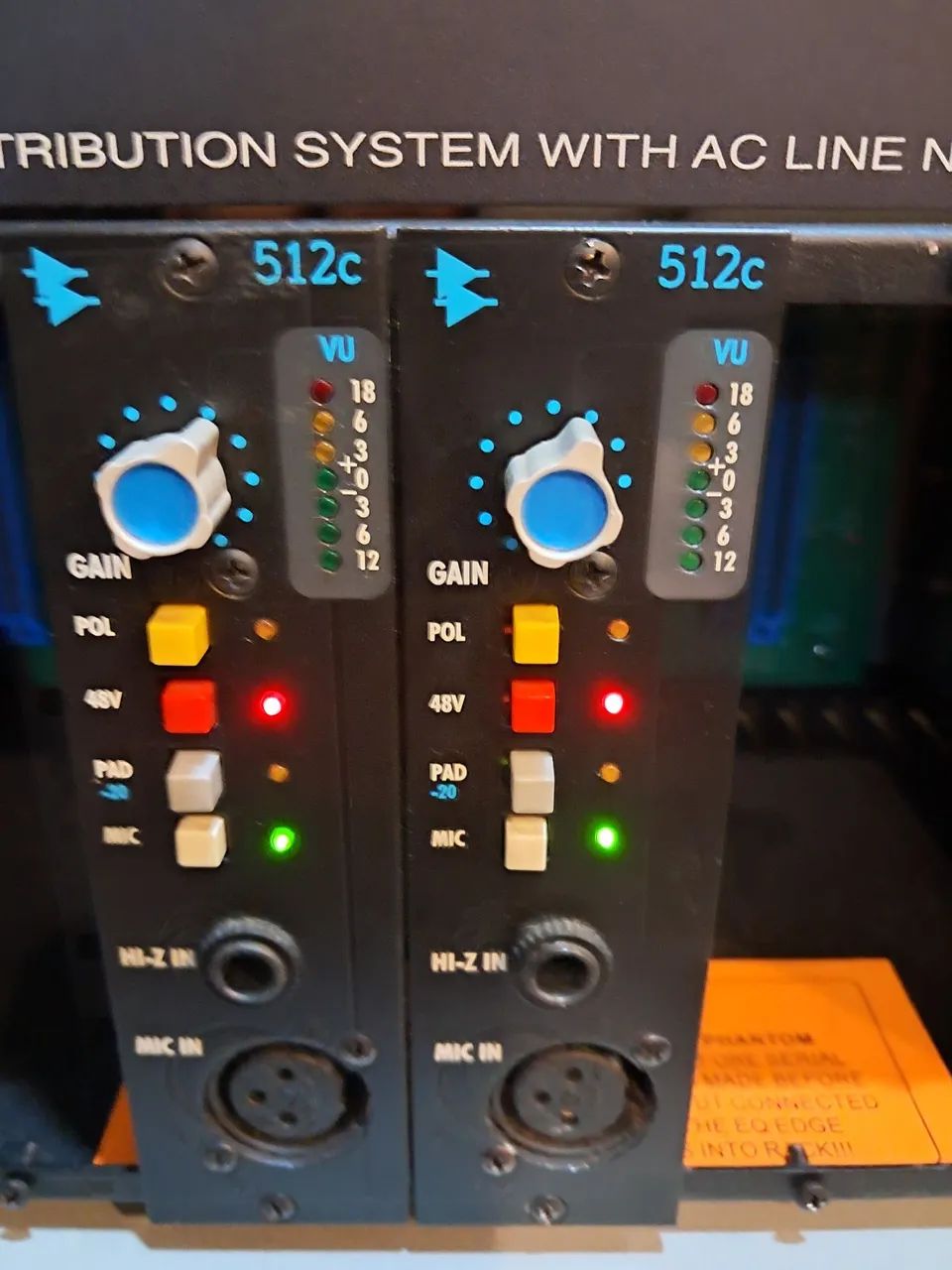 Preamp p estúdio API 312c