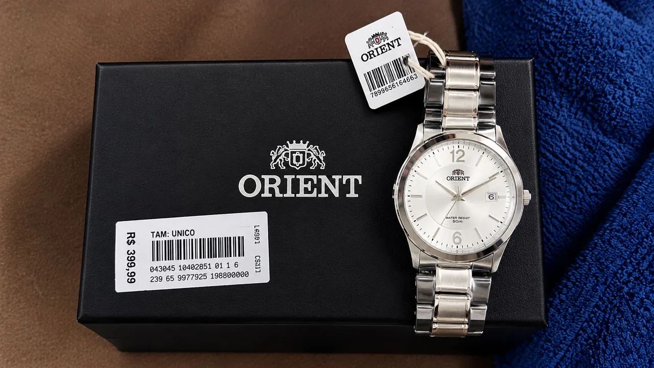? RELÓGIO ORIENT ORIGINAL - NOVO/SEM USO - COM CAIXA