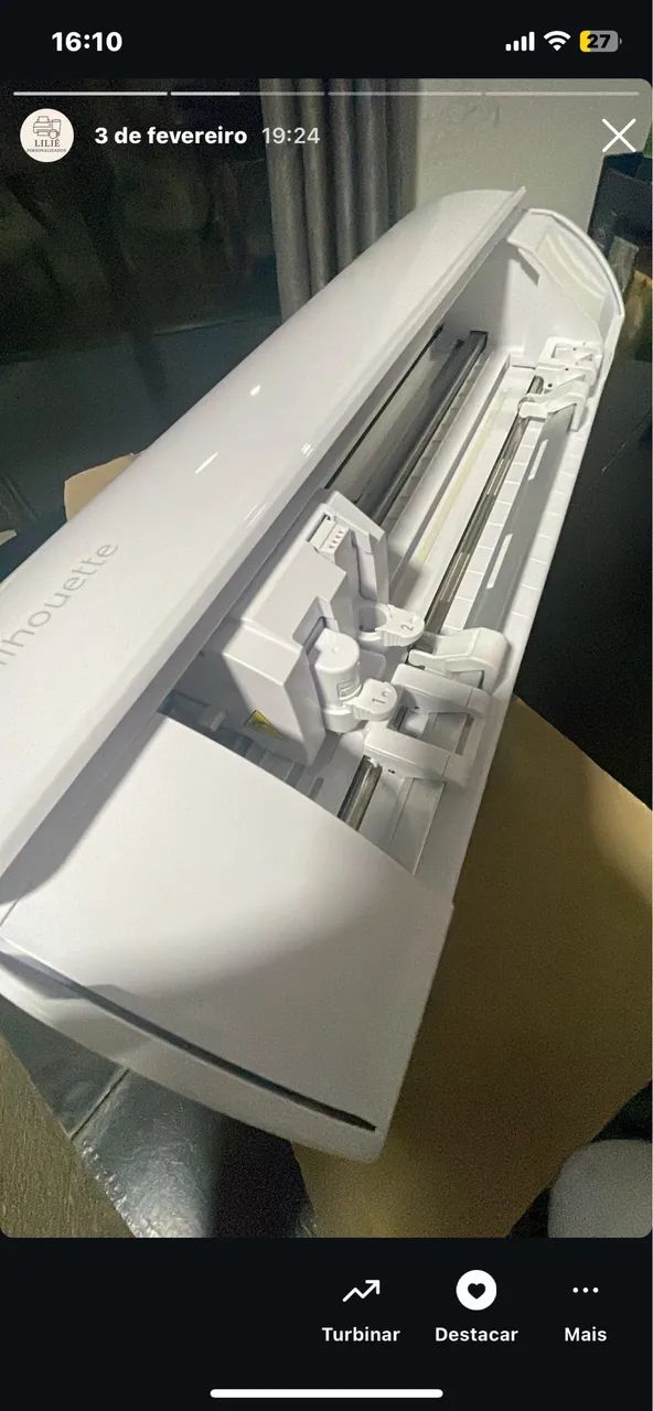 ? Silhouette Cameo 5 + Base Eletrostática - Usada/ Excelente Estado! - Foto 2